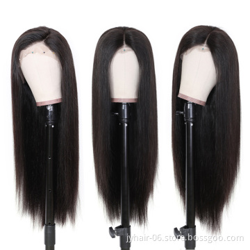 Wig For Black Women With Baby Hair Brazilian 13x6 Straight Glueless Transparent HD 100% Raw Virgin Human Hair Lace Front Wigs
